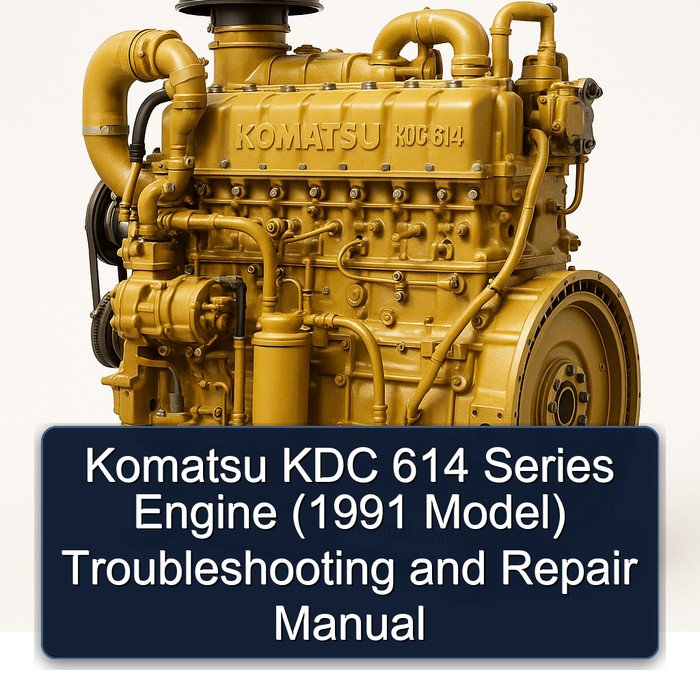 1991 Komatsu KDC 614 Series Engine ( Model) Model Troubleshooting Service Repair Workshop Manual PDF