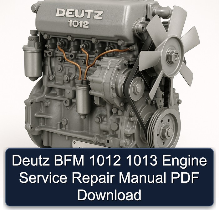 Deutz 1012 BFM 1013 Engine Service Repair Workshop Manual PDF