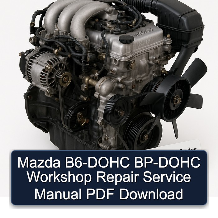 Mazda B Series B6-DOHC BP-DOHC Service Repair Workshop Manual PDF