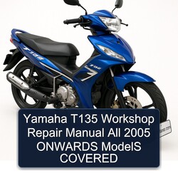 2005 Yamaha T135 All Onwards Models Covered Service Repair Workshop Manual PDF