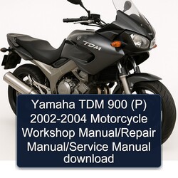2002-2004 Yamaha TDM Models 900 (P) - Motorcycle Service Repair Workshop Manual PDF