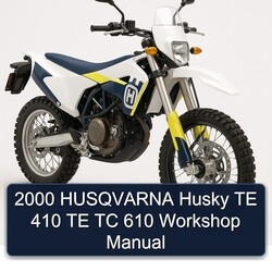 2000 Husqvarna TC Models Husky TE 410 610 Service Repair Workshop Manual PDF