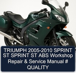 2005-2010 Triumph Sprint ST ABS Service Repair Workshop Manual PDF
