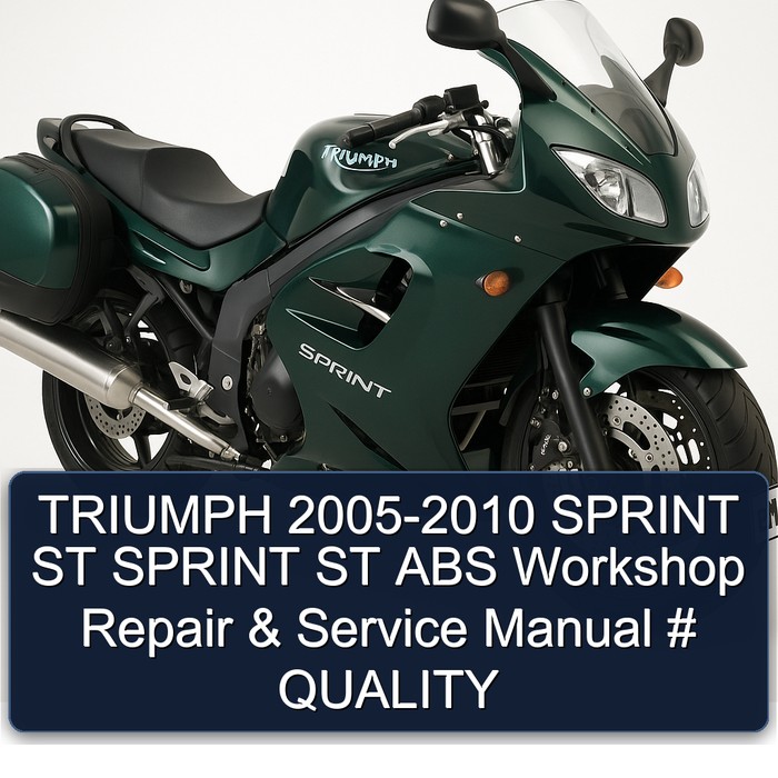 2005-2010 Triumph Sprint ST ABS Service Repair Workshop Manual PDF