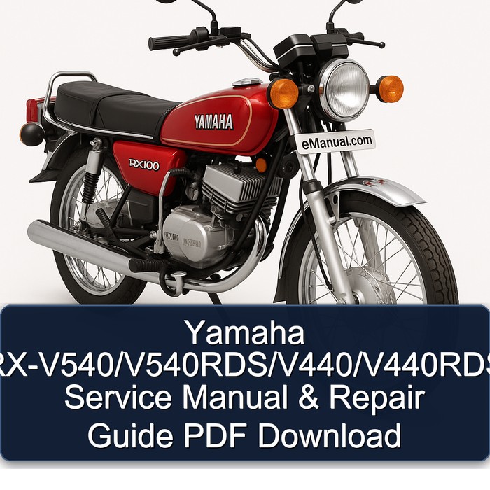 Yamaha RX Models Rx-v540/v540rds/v440/v440rds Service Repair Workshop Manual PDF