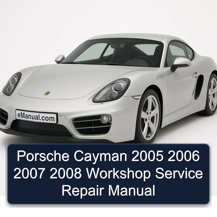 2005-2008 Porsche Cayman Service Repair Workshop Manual PDF