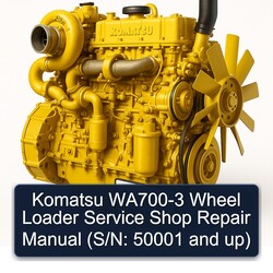 Komatsu WA700-3 Wheel Loader Shop (s/n: 50001 Up) Service Repair Workshop Manual PDF
