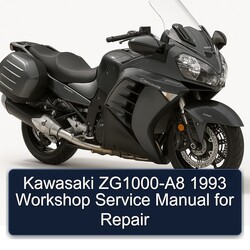 1993 Kawasaki Concours Models Zg1000-a8 Service Repair Workshop Manual PDF