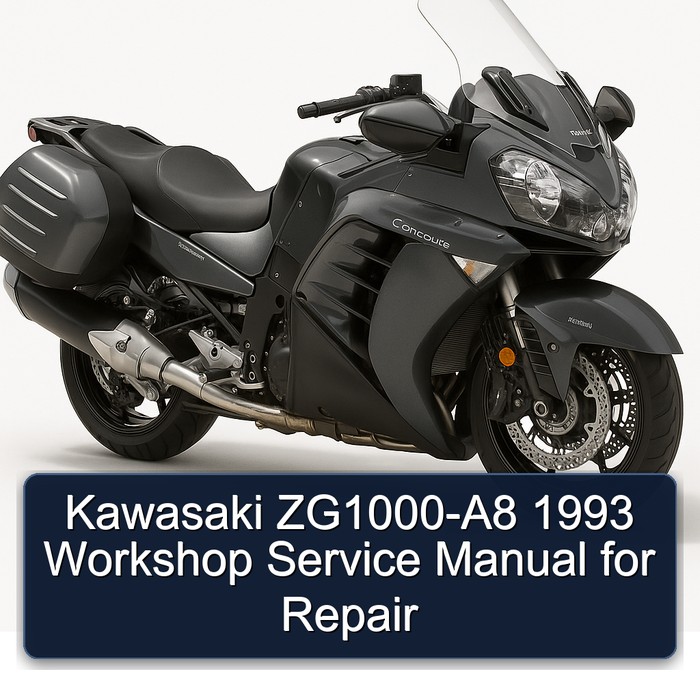 1993 Kawasaki Concours Models Zg1000-a8 Service Repair Workshop Manual PDF