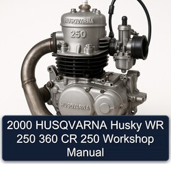 2000 Husqvarna 250 Husky WR 360 CR Service Repair Workshop Manual PDF