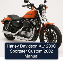 2002 Harley Davidson Sportster XL1200C Custom Service Repair Workshop Manual PDF