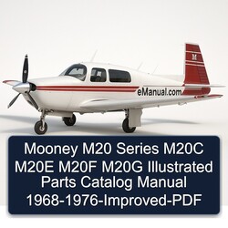 1968-1976 Mooney M20 Series M20C M20E M20F M20G Illustrated - -improved Parts Catalog PDF
