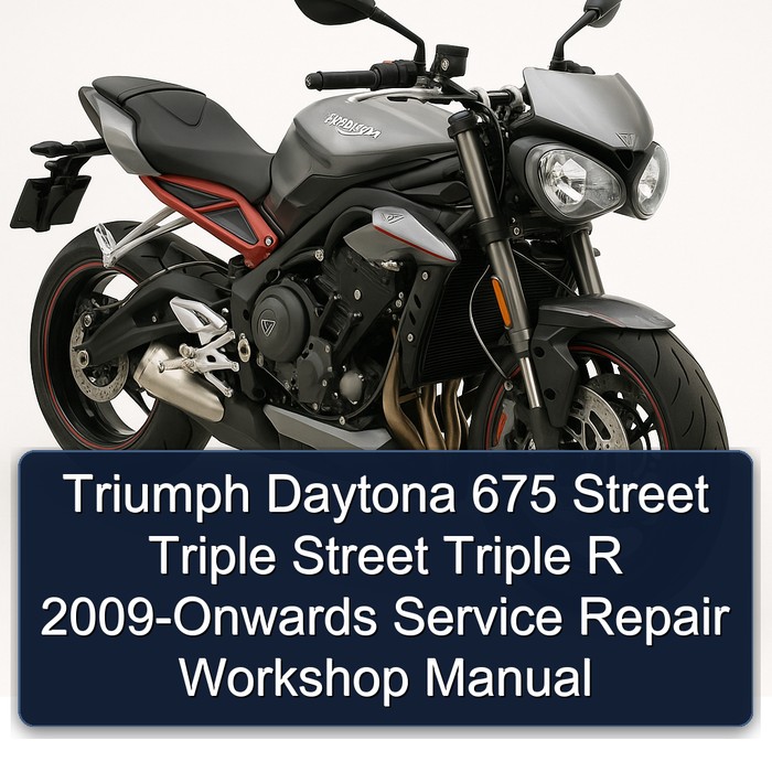 2009 Triumph Street Triple Daytona 675 R -onwards Service Repair Workshop Manual PDF
