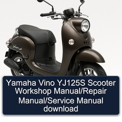Yamaha Vino YJ125S Scooter Service Repair Workshop Manual PDF