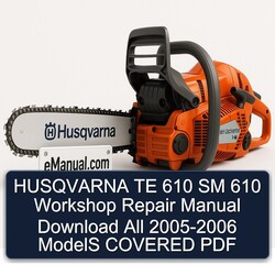 2005-2006 Husqvarna SM Models TE 610 All - Covered Service Repair Workshop Manual PDF