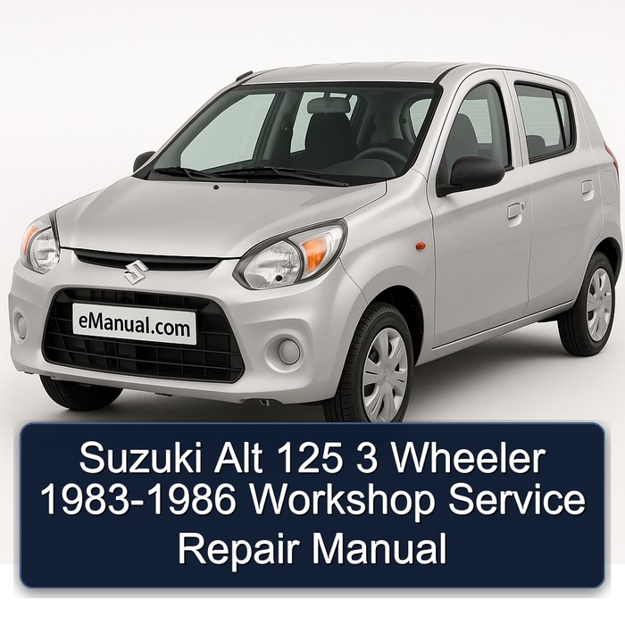 1983-1986 Suzuki ALT Models 125 3 Wheeler Service Repair Workshop Manual PDF