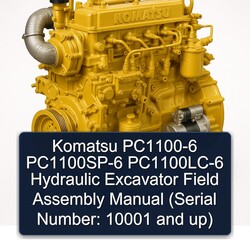 Komatsu Pc1100-6 Pc1100sp-6 Pc1100lc-6 Hydraulic Excavator Field Assembly (serial Number: 10001 Up) Service Repair Workshop Manual PDF