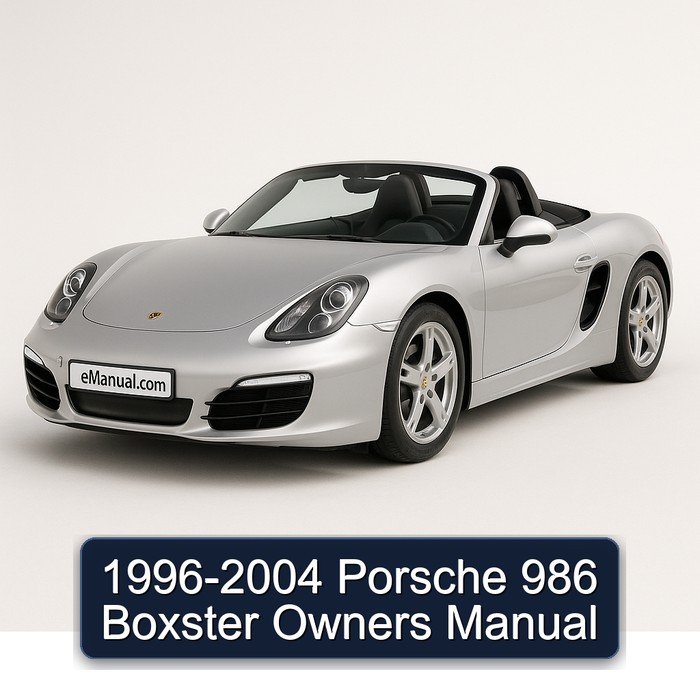 1996-2004 Porsche Boxster 986 Owners Owner's Manual PDF