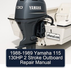 1988-1989 Yamaha 115 130HP 2 Stroke Outboard Service Repair Workshop Manual PDF