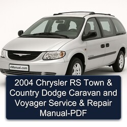 2004 Chrysler Caravan RS Town Country Dodge Voyager Service Repair Workshop Manual PDF
