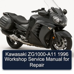 1996 Kawasaki Concours Models Zg1000-a11 Service Repair Workshop Manual PDF