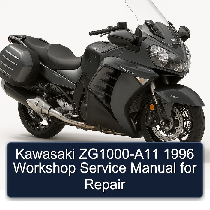 1996 Kawasaki Concours Models Zg1000-a11 Service Repair Workshop Manual PDF