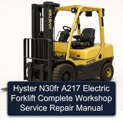 Hyster N30FR A217 Electric Forklift Service Repair Workshop Manual PDF