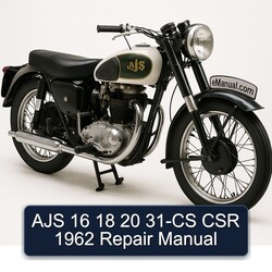 1962 Ajs 16 18 20 31-CS CSR Service Repair Workshop Manual PDF