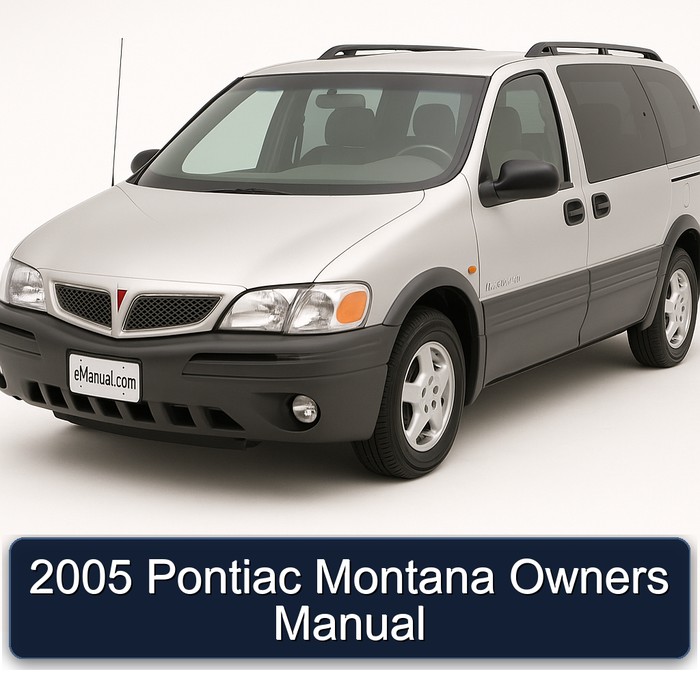 2005 Pontiac Montana Owners Owner's Manual PDF