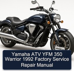 1992 Yamaha Warrior ATV YFM 350 Service Repair Workshop Manual PDF