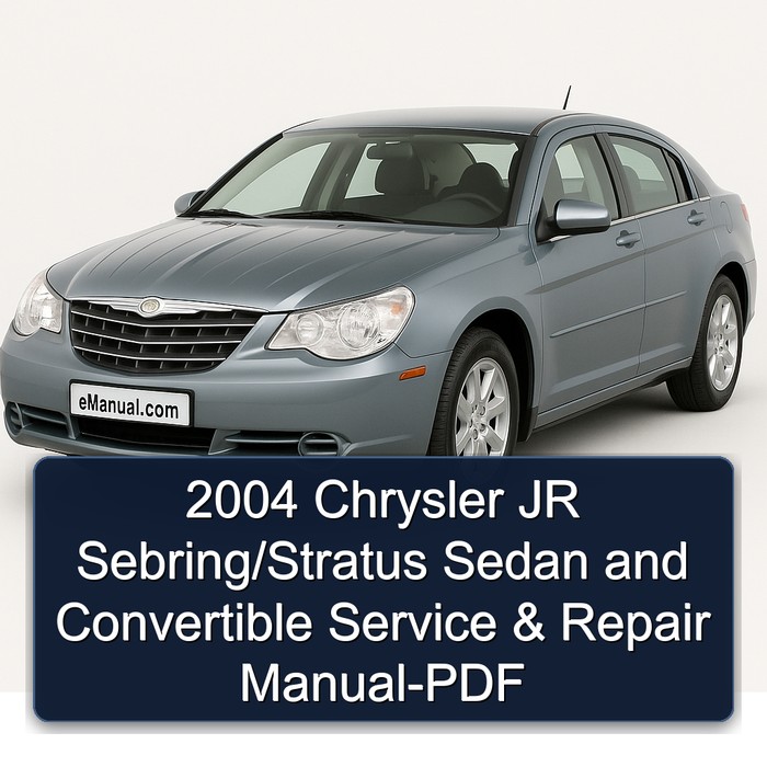 2004 Chrysler Sebring JR /stratus Sedan Convertible Service Repair Workshop Manual PDF