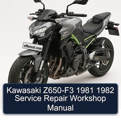 1981-1982 Kawasaki Z Series Z650-F3 Service Repair Workshop Manual PDF