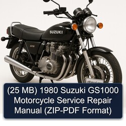 1980 Piaggio Zip (25 Mb) Suzuki GS1000 Motorcycle (- Format) Service Repair Workshop Manual PDF