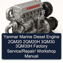 Yanmar Marine Diesel Engine 2qm20 2qm20h 3qm30 3qm30h / Service Repair Workshop Manual PDF