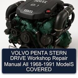 1968-1991 Volvo Penta Stern Drive All - Models Covered Service Repair Workshop Manual PDF