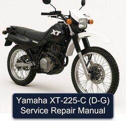 Yamaha XT-225-C (D-G) Manual de servicio y reparación 