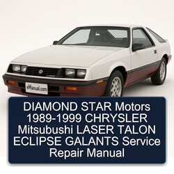 1989-1999 Chrysler Laser Diamond Star Motors - Mitsubushi Talon Eclipse Galants Service Repair Workshop Manual PDF