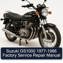 1977-1986 Suzuki GS Series GS1000 Service Repair Workshop Manual PDF