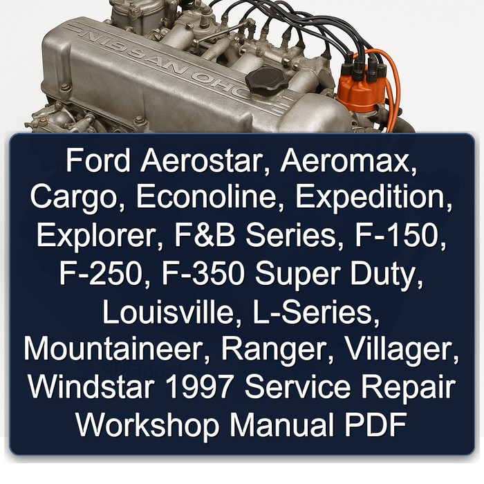 1997 Cummins B Series Ford Aerostar, Aeromax, Cargo, Econoline, Expedition, Explorer, F , F-150, F-250, F-350 Service Repair Workshop Manual PDF
