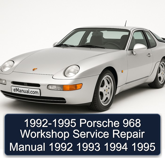 1992-1995 Porsche 968 Service Repair Workshop Manual PDF