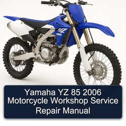 2006 Yamaha YZ Models 85 Motorcycle Service Repair Workshop Manual PDF