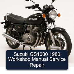 1980 Suzuki GS Series GS1000 Service Repair Workshop Manual PDF