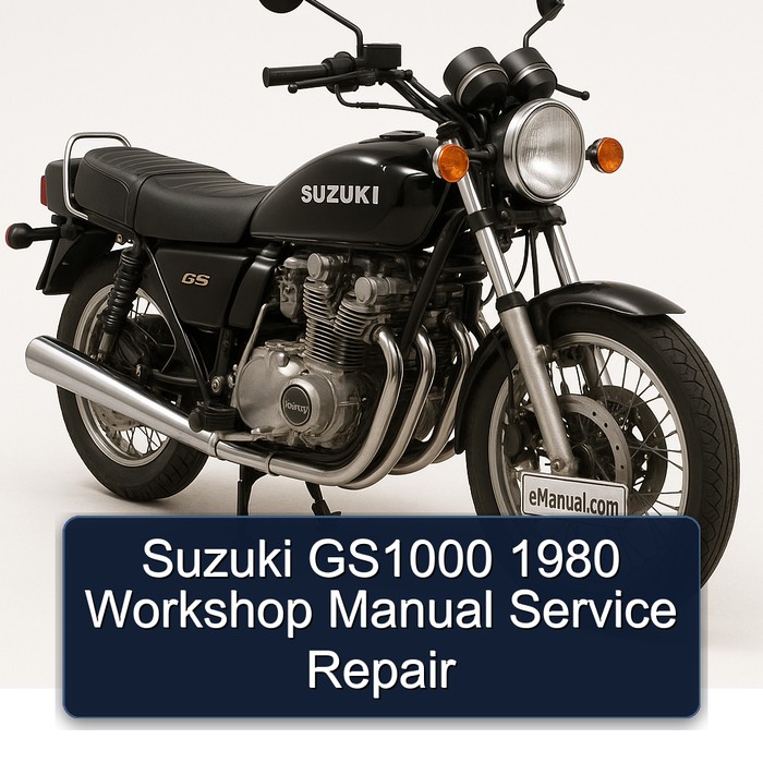 1980 Suzuki GS Series GS1000 Service Repair Workshop Manual PDF