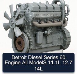 Detroit Diesel Series 60 Engine All ModelS 11.1L 12.7 14L