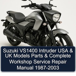 1987-2003 Suzuki Intruder VS1400 USA UK Models Parts Service Repair Workshop Manual PDF
