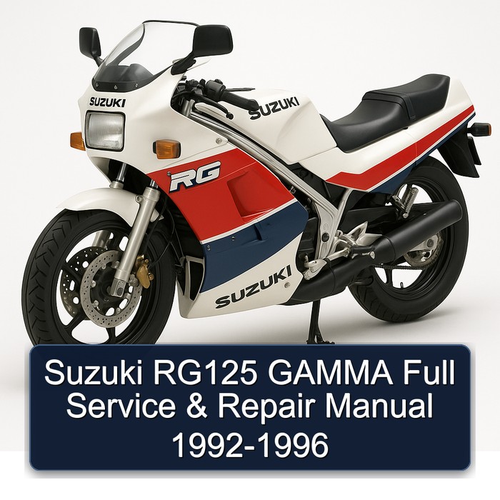 1992-1996 Suzuki RG Series RG125 Gamma Service Repair Workshop Manual PDF