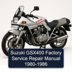 1980-1986 Suzuki GSX Series GSX400 Service Repair Workshop Manual PDF