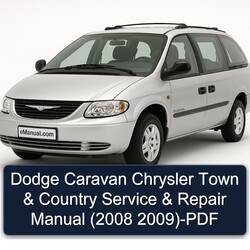 2008-2009 Chrysler Caravan Dodge Town Country Service Repair Workshop Manual PDF