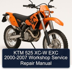2000-2007 KTM 525 XC-W EXC Service Repair Workshop Manual PDF