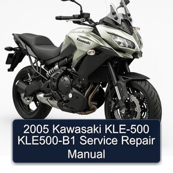 2005 Kawasaki Versys KLE-500 Kle500-b1 Service Repair Workshop Manual PDF